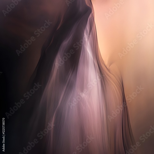 Abstract Swirling Sand Dune Art: Desert Landscape Texture