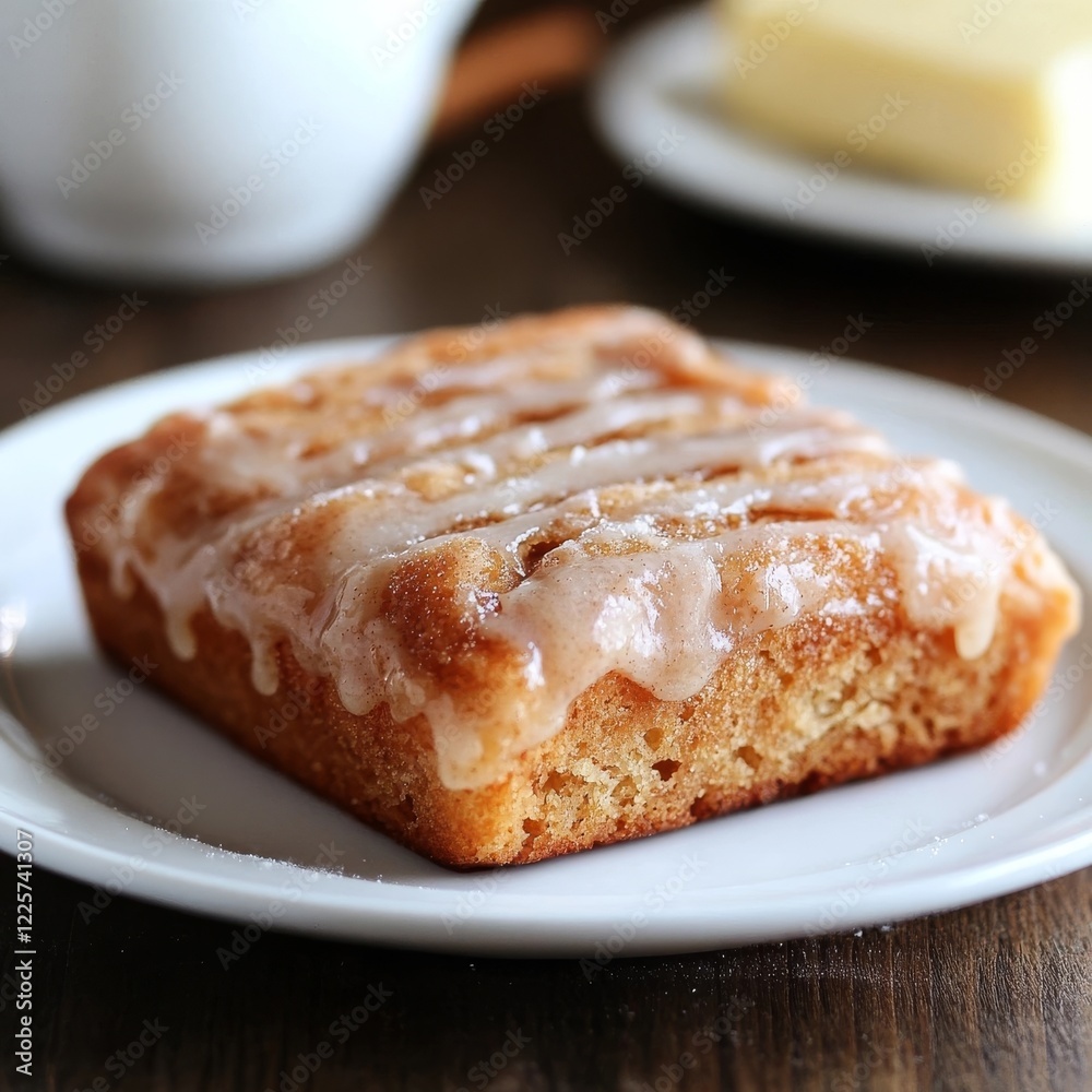 Delicious Homemade Cinnamon Cake Sweet Glaze Yummy Dessert Recipe Baking Sweet Treat Food Delicious Homemade Cinnamon Cake Sweet Glaze Yummy Dessert Recipe Baking Sweet Treat Food