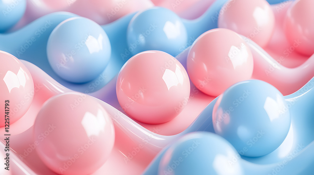 Abstract blue and pink three-dimensional background of many spheres separated from each other and resembling drops 3D illustration 3D rendering
Abstract blue and pink three-dimensional background of many spheres separated from each other and resembling drops 3D illustration 3D rendering