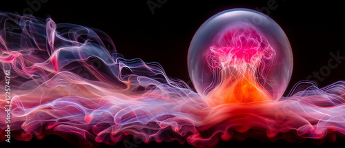 Bowling ball with internal energy flows. Minimalis