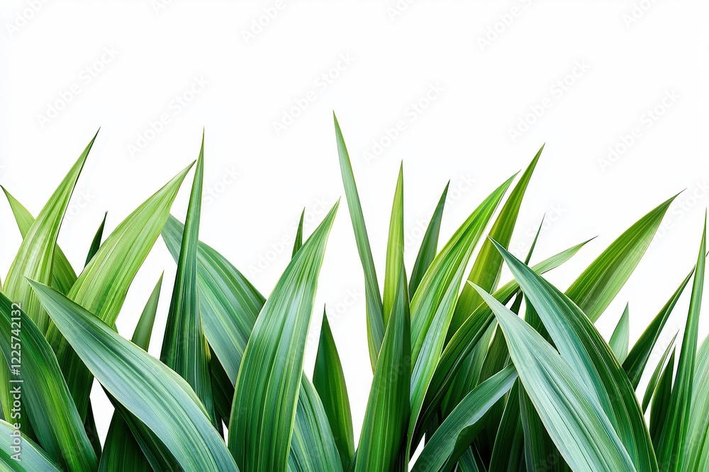 Lush green leaves against a white background, symbolizing nature's vibrancy. Ideal for design projects and print materials. Lush green leaves against a white background, symbolizing nature's vibrancy. Ideal for design projects and print materials.