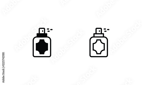 perfume icons set vector stock illustration