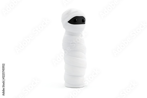 Cute 3D Halloween mummy character photo