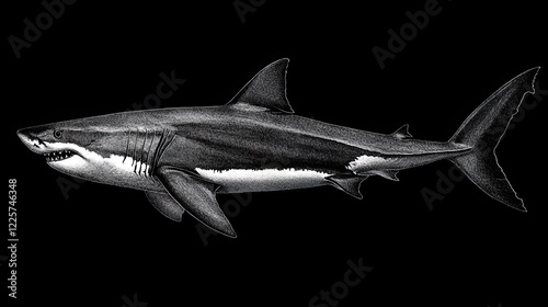 Great white sharks are one of the largest predatory fish photo