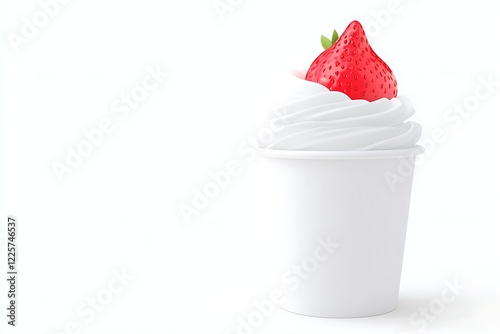 Strawberry yogurt ice drink photo