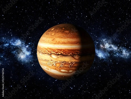Stunning Jupiter Planet Space Galaxy Background