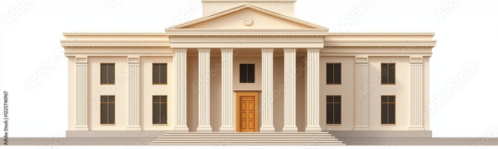 A grand neoclassical building featuring tall columns, a triangular pediment, and a prominent entrance door, symbolizing elegance and authority. A grand neoclassical building featuring tall columns, a triangular pediment, and a prominent entrance door, symbolizing elegance and authority.