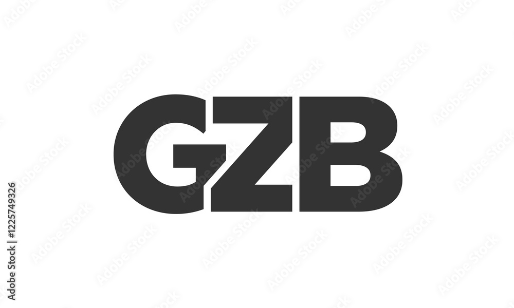 GZB logo design template with strong and modern bold text. Initial based vector logotype featuring simple and minimal typography. Trendy company identity. GZB logo design template with strong and modern bold text. Initial based vector logotype featuring simple and minimal typography. Trendy company identity.