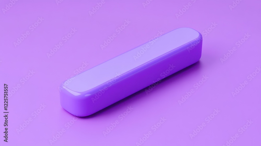 3d Eraser icon on isolated purple background. Element for back to school, 3D render 3d Eraser icon on isolated purple background. Element for back to school, 3D render