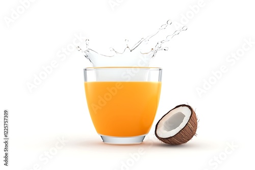 Coconut splash with chunks photo