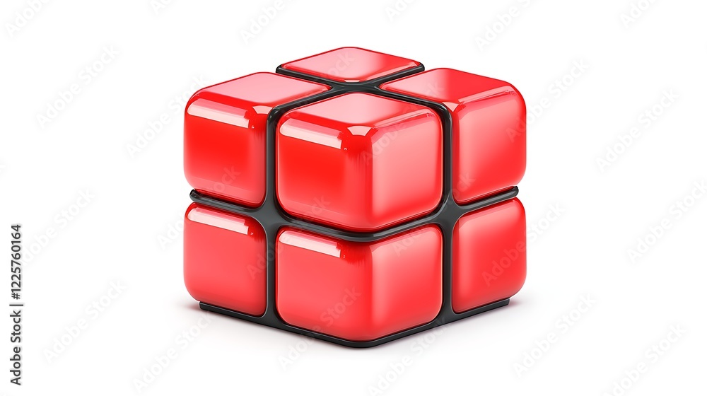 3D Property Line Icon with Glowing Edges 3D Render 3D Property Line Icon with Glowing Edges 3D Render