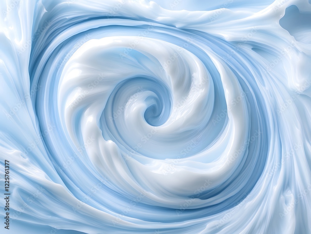 Abstract Swirling Blue Cream Texture Background Abstract Swirling Blue Cream Texture Background