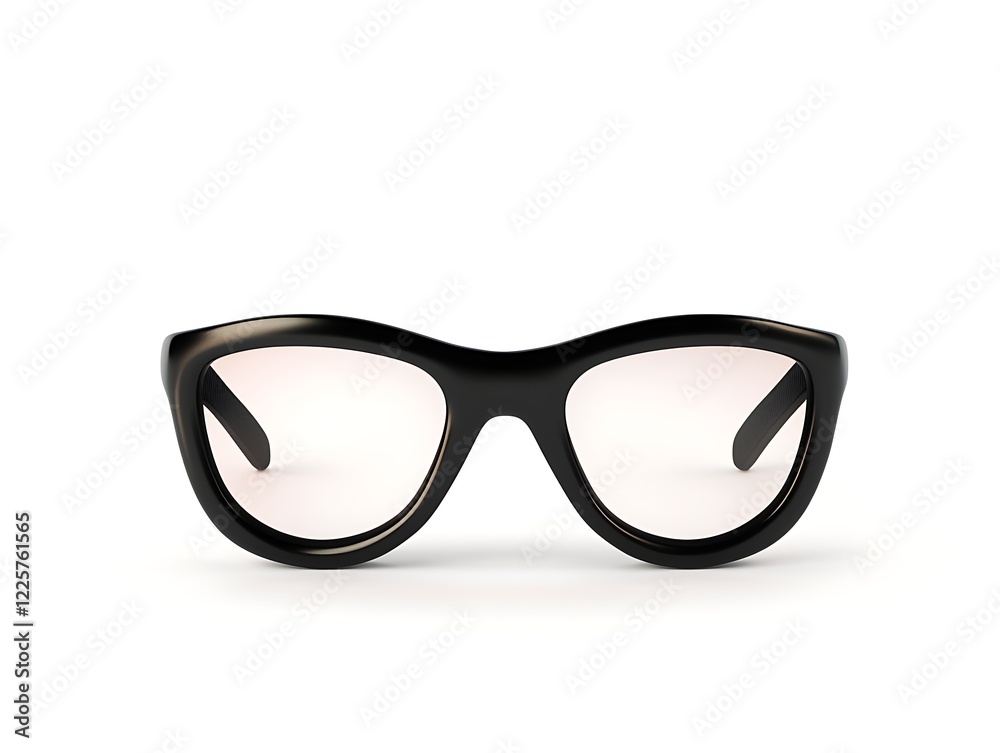 Fototapeta premium Retro pixel glasses icon with black design