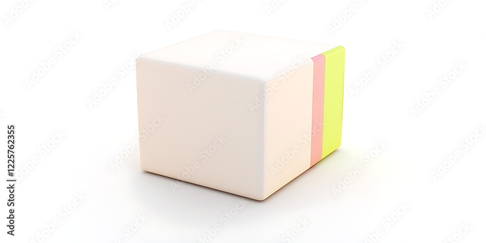 Fototapeta premium 3D Package Box Icon with Cardboard Texture 3D Render