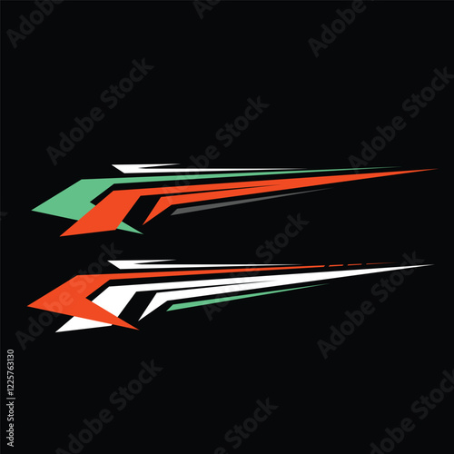 car body background sticker design vector.