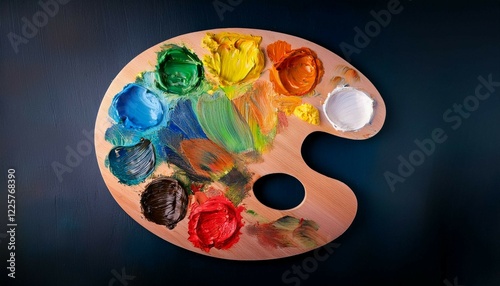 palette of paint