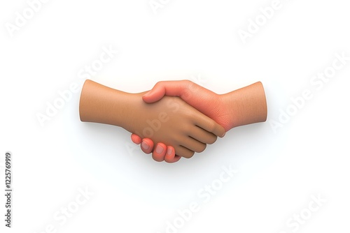 Wallpaper Mural Realistic handshake icon symbolizing partnership Torontodigital.ca