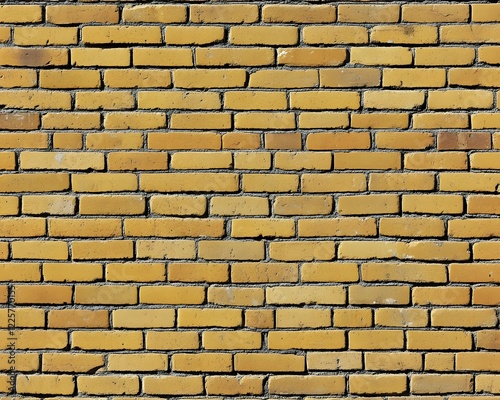 Seamless Golden Brick Wall Texture Background