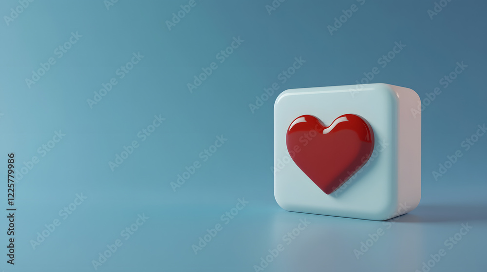 social media like notification icon with heart symbol. Social media success concept - 3d rendering
social media like notification icon with heart symbol. Social media success concept - 3d rendering