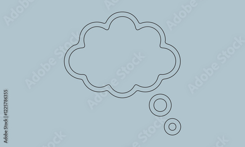 line art thought bubble thinking cloud black vector 'black and white, contemplation, cut out, design element, illustration, line art, symbol, vector, black color, thought bubble, cloud - sky, bubble, 