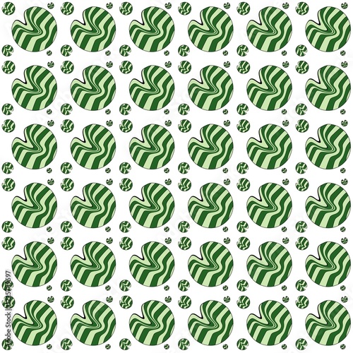 seamless pattern with green leaves