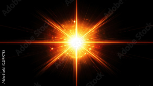 Lense flare overlay on black background. The background can be remove with a blending mode like screen