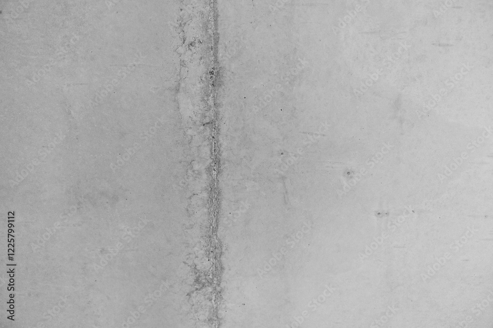 Fototapeta premium Concrete wall with visible texture and crack in a neutral setting