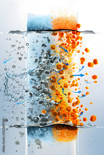 Visual Aid Depicting the Dynamic Process of Osmosis in a Detailed and Understanding Manner