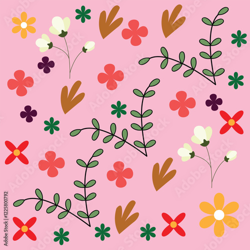 seamless pattern with flowers