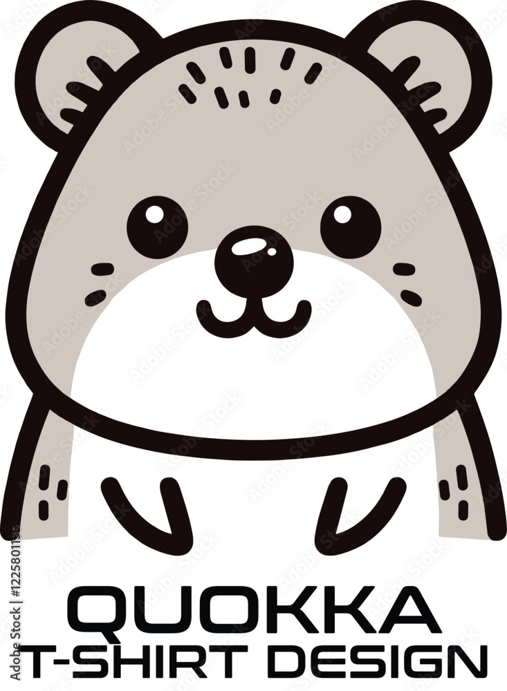 Obraz premium Quokka Vector T Shirt Design