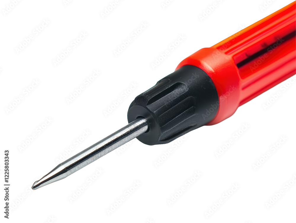 Isolated Red and Black Awl Isolated Red and Black Awl