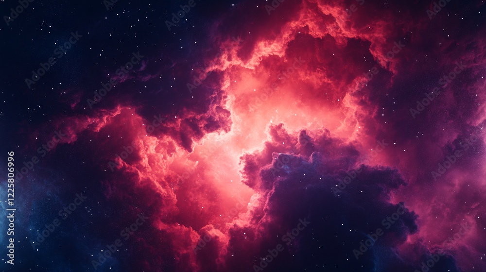 Fototapeta premium Colorful Nebula in Space