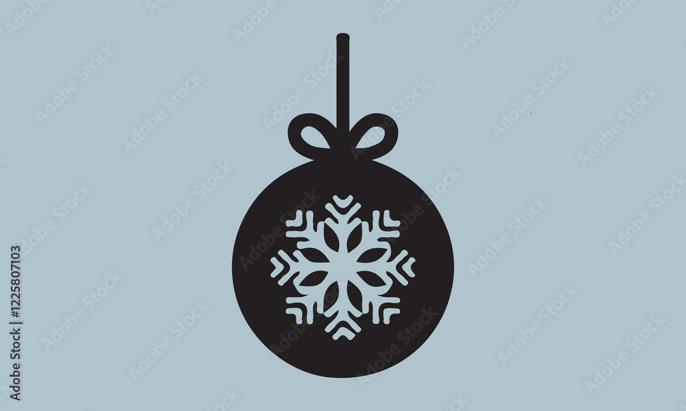 Fototapeta premium Christmas tree toys, balls. stock illustration''christmas tree, clip art, december, horizontal, no people, outline, sparse, sphere, christmas ornament, toy, art, cartoon, illustration, modern, celebr