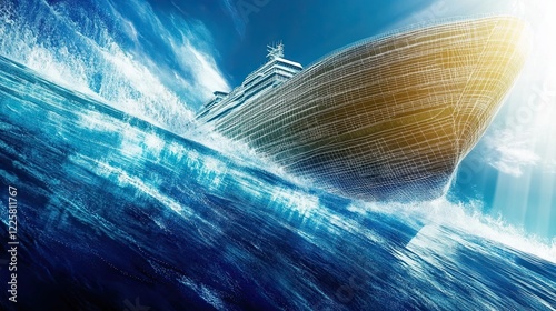 Futuristic Ship Technology Enhancing Stability in Dynamic Marine Environments photo