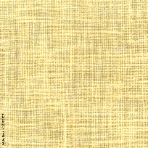 Pale Yellow Linen Texture Seamless Pattern Background
