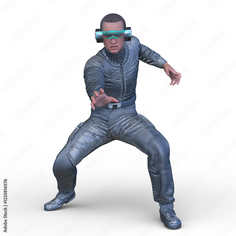 サイバーマン　3DCGレンダリング