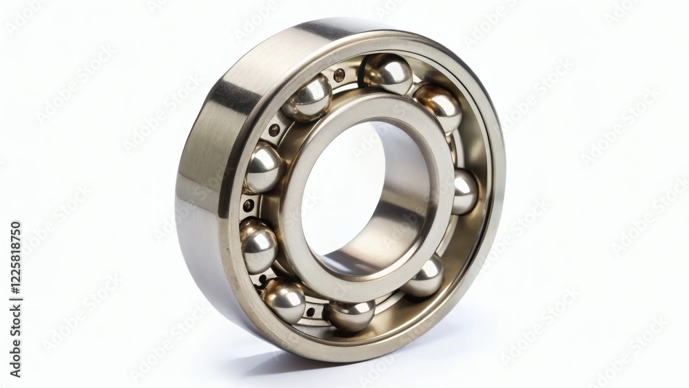 Precision Ball Bearing, Close-up View Precision Ball Bearing, Close-up View