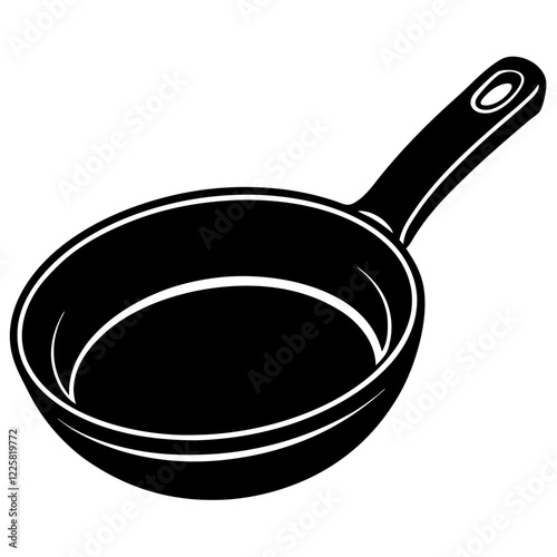 frying pan isolated on white