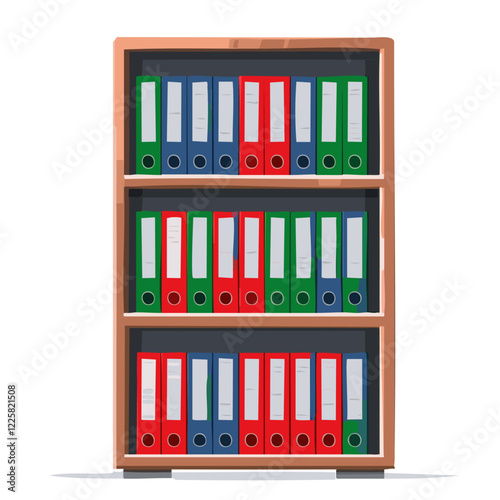 File folders used in the office are designed with artificial intelligence