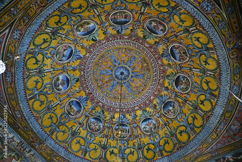 Alaca Mosque is one of the Ottoman-Turkish works built in Tetova, North Macedonia in 1438. It is notable for its magnificent decorations.