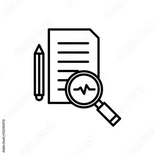 Defining icon outline set sign
