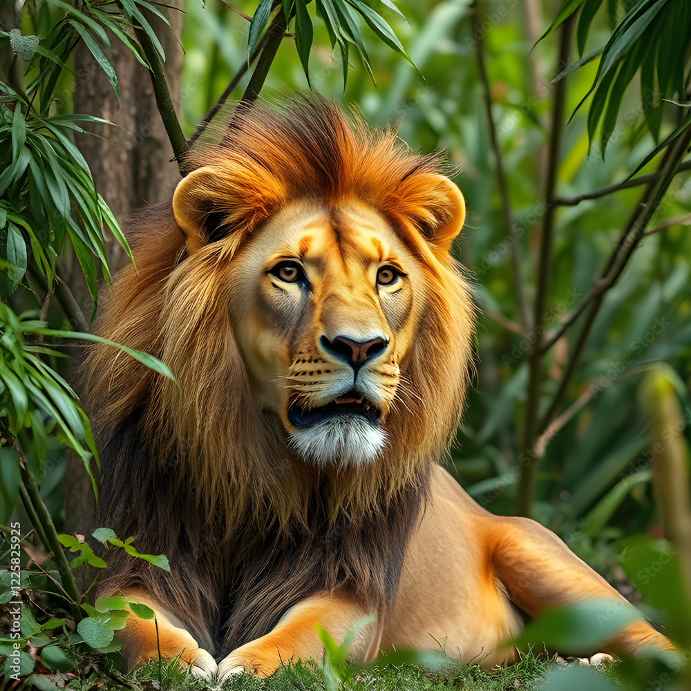 Fototapeta premium portrait of a lion