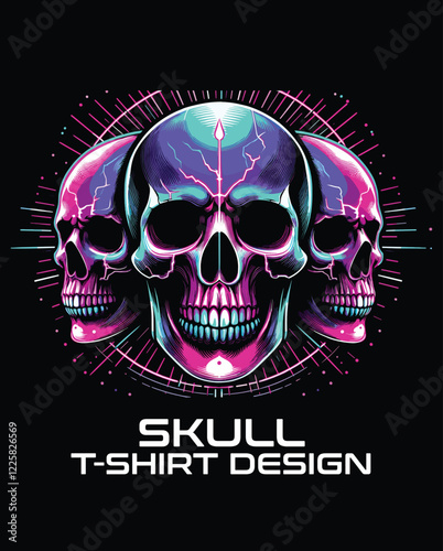 Skull Vector T Shirt Design