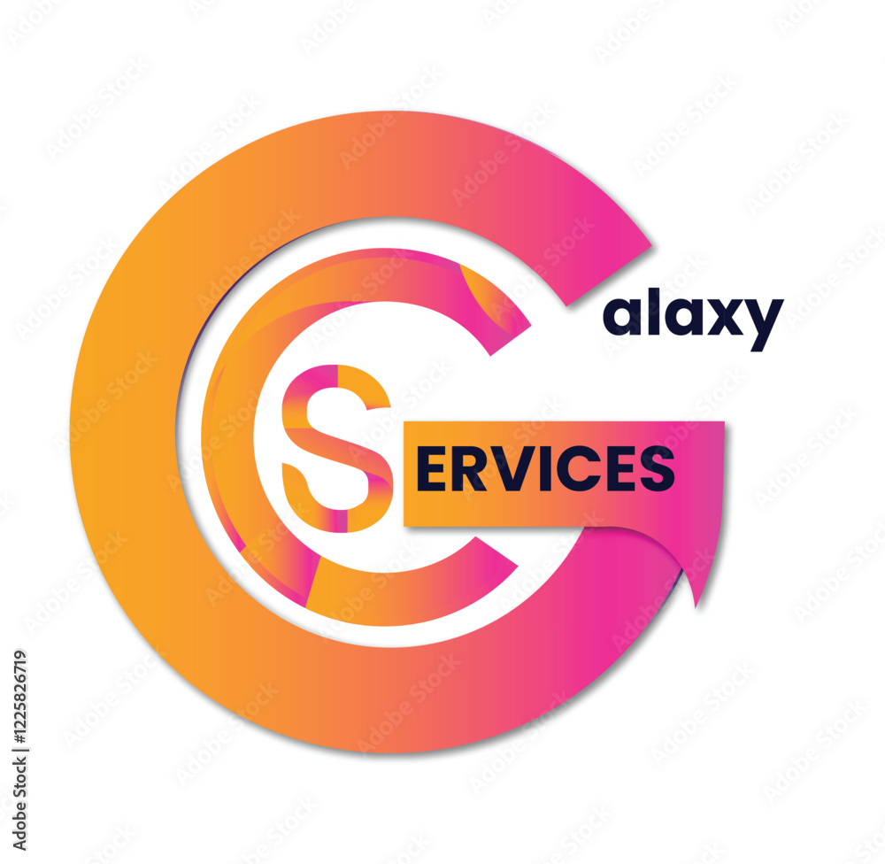 Gradient Galaxy logo template Gradient Galaxy logo template