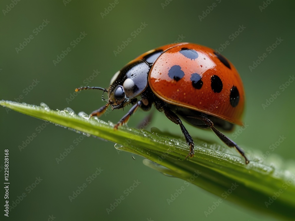 Fototapeta premium ladybug on a leaf