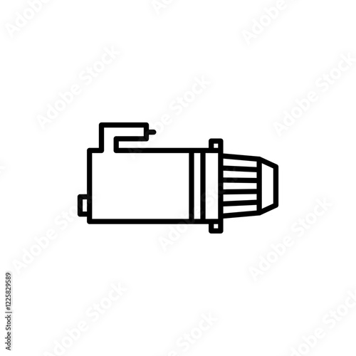 Starter icon outline set sign