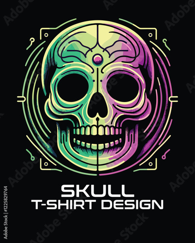 Skull Vector T Shirt Design