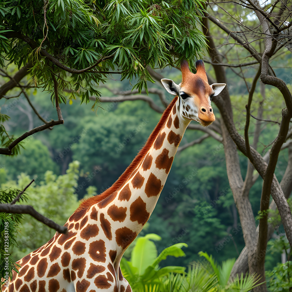 Fototapeta premium giraffe in the wild