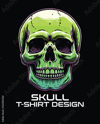 Skull Vector T Shirt Design