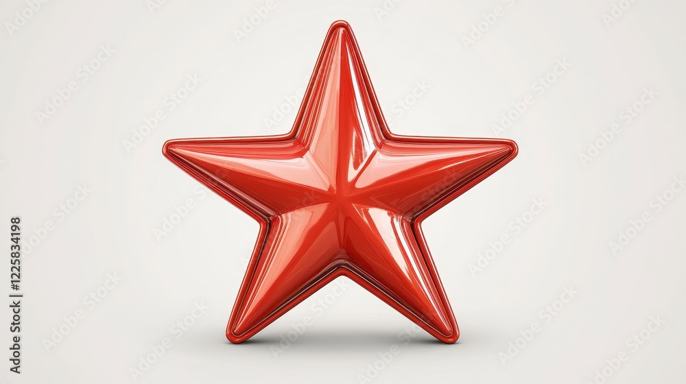Glossy Red Star Balloon A Festive Decoration Glossy Red Star Balloon A Festive Decoration